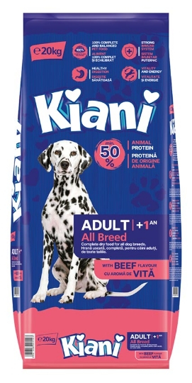 KIANI Adult All Breed cu AROMĂ de VITĂ (+1an)